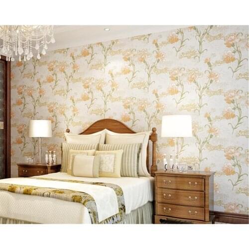 Beibehang papel de parede 3d sprinkled three-dimensional pastoral non-woven wall paper warm full shop background 3d wallpaper