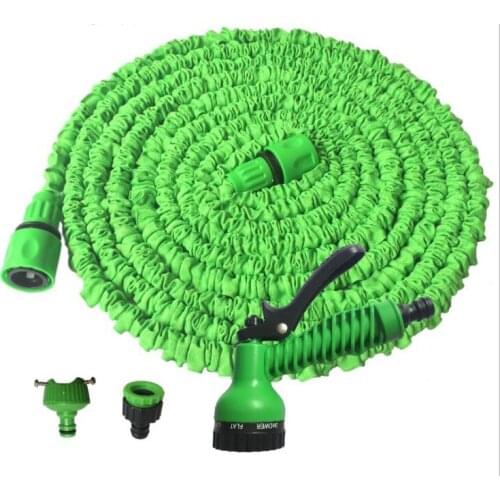 3X Stretch magic pipe High pressure car Garden irrigation Watering Kits - Water gun + hose + 2x hose connector A0100