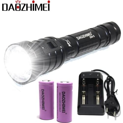 4000 Lumens DX4S LED Diving Flashlight Yellow/White IPX8 Waterproof 4*XM-L L2 Underwater 100M Outdoor Submarine Lamp