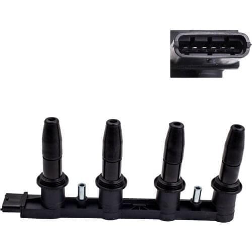 6 Pin Ignition Coil 1208021 For VAUXHALL Astra MK V 2004-10 1.6L Spark Plug Rail