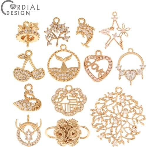 Cordial Design 6Pcs Choose/Jewelry Accessories/Multi Shape/Earrings Pendant/Hand Made/DIY Making/Jewelry Findings & Components