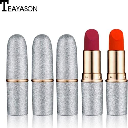 12 Colors Velvet Lip Stick Matte Lipstick Makeup Kit Professional Rouge Waterproof Long Lasting Lip Stick Cosmetics Beauty Lips