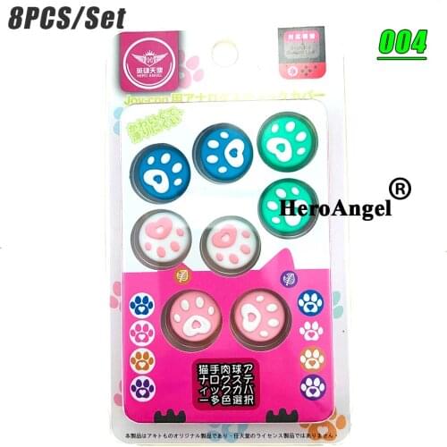 Cute Cat Paw Sakura Pink Thumb Stick Grip Cap Joystick Cover For Nintend Switch/Lite Joy Con Controller Gamepad Thumbstick Caps
