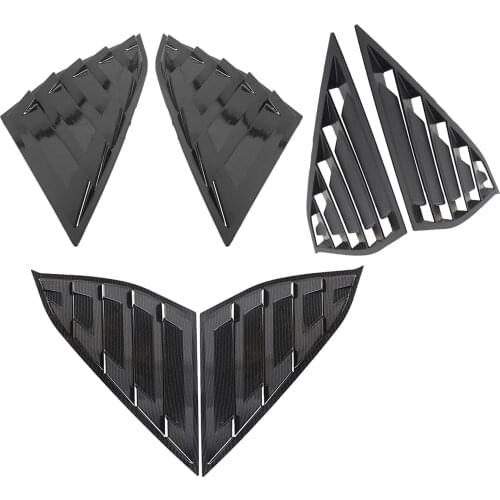 2Pieces Air Vent Black Stickers Rear Side Window Louvers Shutter Cover for Honda Accord 2018-2020 Accessories