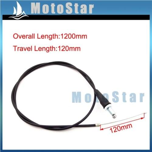 Black 1200mm 47" Gas Throttle Cable For Motorcycle Pit Dirt Bike Mini Motocross Motorcycle
