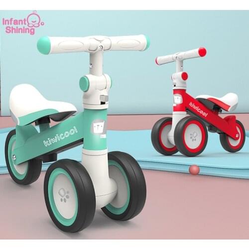 Infant Shining 3 Wheels Baby Balance Bike Bicycle Children Walker Toddler Bike Push Scooter Outdoor Ride on Toys Cars Kids Toys