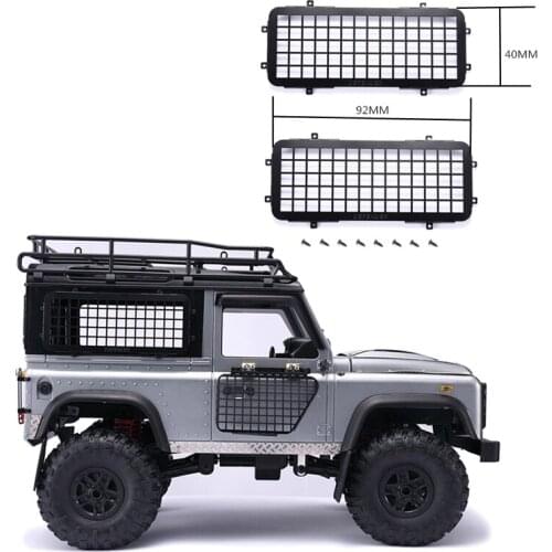 2PCS TRAXXAS TRX4 Metal Side Window Mesh Protective Net For 1/10 Defender D90 RC Car Accessories Parts