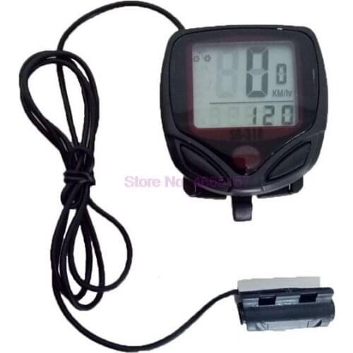 By dhl or fedex 100 pcs Waterproof Bicycle Computer Display Bike Odometer Cycling Speedometer 14 Functions stopwatch