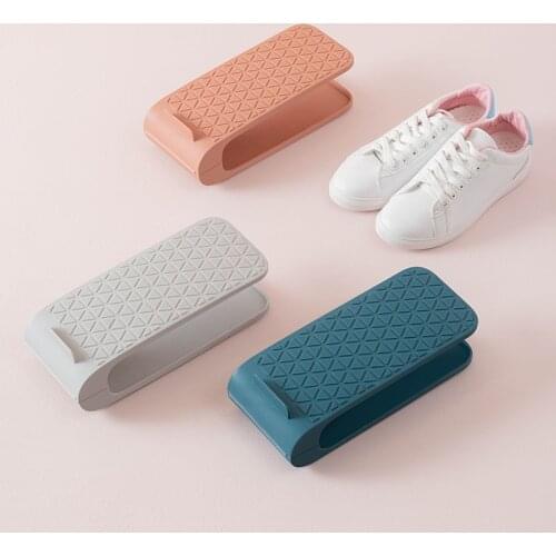 Double-layer Shoe Storage Rack Cabinet Shoes Holder Home Slippers Organizer Adjustable Dormitory Space-saving Shoe Sorting Shelf