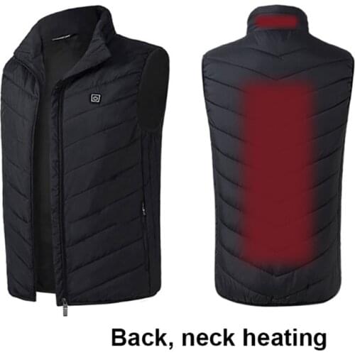 Electric USB Heated Vest Men Vest Waistcoat Woman Coat Thermal Softshell Heated Jacket Nerf Vest Heating Chaleco Calefactable