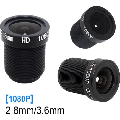 HD 1/2.5" 2.8mm 115 Degrees wide angle CCTV IR 3MP Lens M12x0.5 for security AHD TVI SDI CVI IP camera