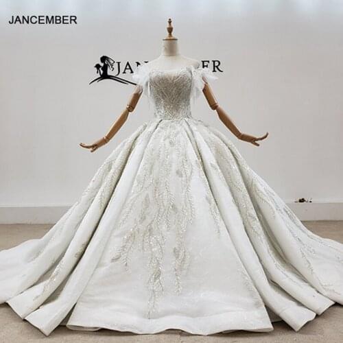 HTL1682 Corset Back Beading Sequin And Crystals High Quality Appliques Sweetheart Wedding Dress 2020 Ball Gowns