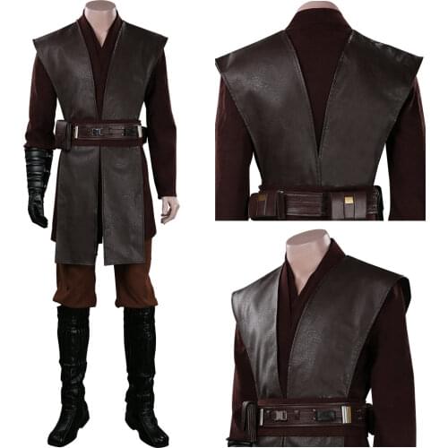 Anakin Skywalker Cosplay Costume Outfits Halloween Carnival Suit For Adult Men