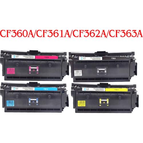 Compatible color toner cartridge for HP 508A M553 M553DN M553X M552 M576 M577 M577dw M577dn CF360A CF361A CF362A CF363A toner