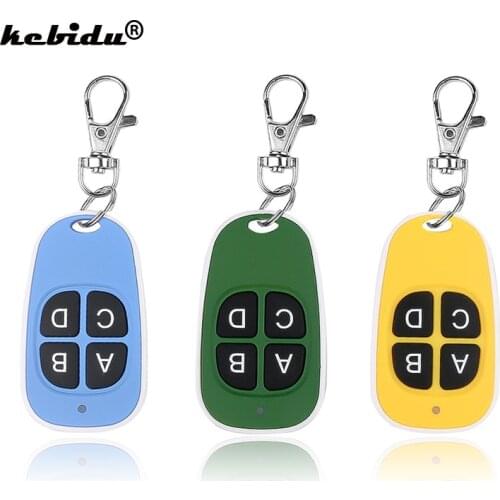 Kebidu 4 Keys 433MHz Remote Control Wireless Copy Remote Control Cloning Garage Door Remote Control Duplicator Key