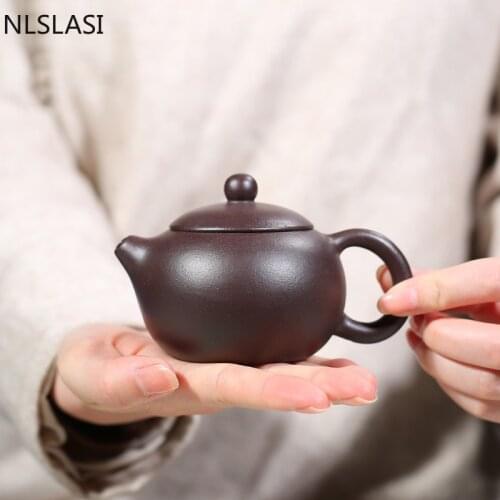 WSHYUFEI Chinese Yixing Tea Pot pure Handmade Authentic Zisha Xishi Pot Purple Clay Tea Set Teapots Ball Hole filter 190ml