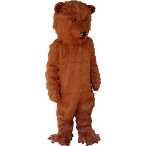 Grizzy Bear Mascot Costume Suit Cosplay Party Game Dress Outfit Halloween Fancy Apparel Cartoon Character Birthday Clothes Gift
