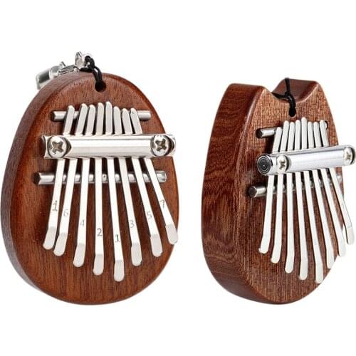 1pc 8 Keys Mini Kalimba Thumb Piano Toy Pendant Great Sound Gifts for Kids