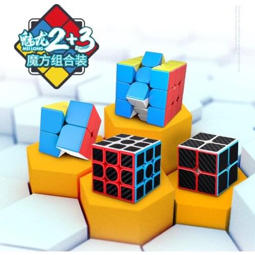 MoYu Meilong 3x3x3 Magic Neo Cube 2x2x2 Speed Cube Cubo Magico Puzzle Cubes Skew Pyramid Cube Educational Toys Toy For Kids