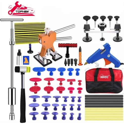 Paintless Dent Repair Kit - Golden Dent Lifter Bridge Dent Puller Kit Dent Tool for Auto Dent Door Ding Hail Dent Remover