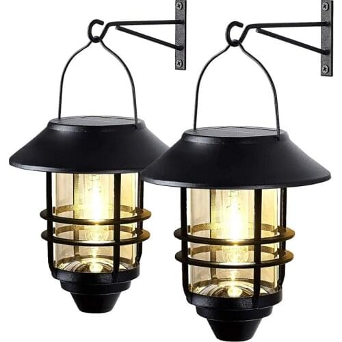 Solar Lantern Wall Lights , Porch Light, Hanging Solar Wall Sconce Outdoor, 20 Lumen Heavy Glass & Lighting for Porch