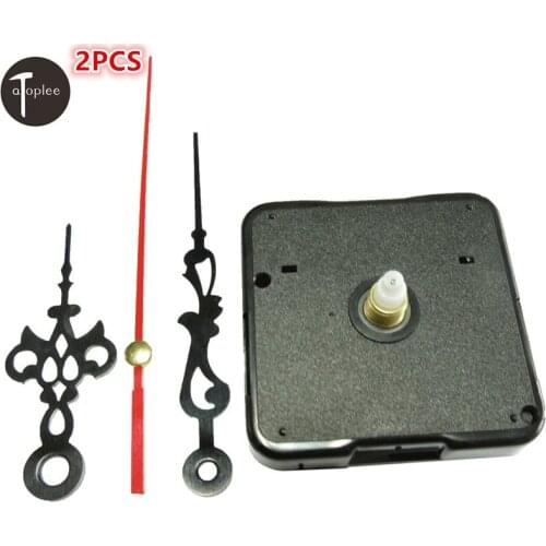 NEW 2PCS Quartz Clock Movement Kit Spindle Mechanism DIY Repair Part Set Shaft 12mm with hand sets