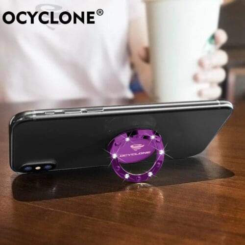 Ocyclone 360 Degree Metal Bling Bling Case Finger Ring Holder Kickstand Smartphone Mobile Phone Stand For iPhone 7 Huawei Xiaomi