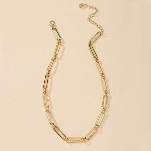 Ins New Gold Chain Minimalist Minimalism Choker Necklace Korean Fashion Chic Party Jewelry Necklaces
