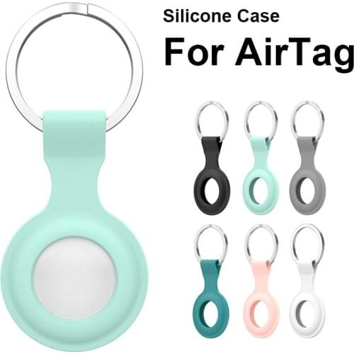 For Apple Airtags Silicone Protective Sleeve For Apple Locator Tracker Anti-lost Device Keychain Protective Sleeve Case Cover