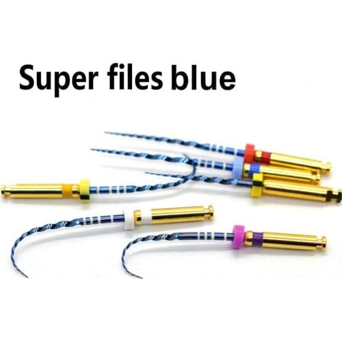 Dental instrument superfiles blue files universeral engine use rotary files endondontic root canal NITI dentist tool
