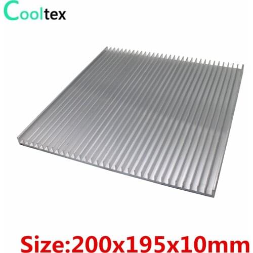 High power) 200x195x10mm Aluminum HeatSink DIY heat sink radiator for LED Electronic Power Transistor cooler cooling