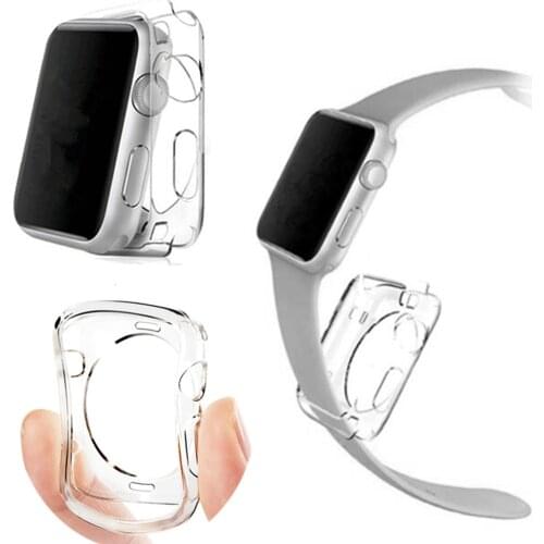 Protector Watch Cover Case for Apple Watch6 5/4/3/2 40mm 44mm Scratch Silicone Soft cases For iWatch Series 42mm 38mm