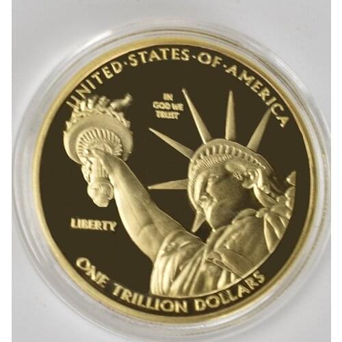 1 Trillion Dollar Gold Coins bit coin gold bitcoin Litecoin Eth XRP doge coin Cardano IOTA FIL shiba Cryptocurrency coin