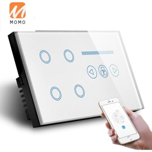 147*86mm WIFI 4gang&fan Smart Lifee Home 4Gang Switch
