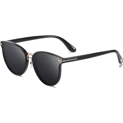 2021 Luxury Brand Design Round Polarized Sunglasses Women Gradient Lenses Ladies Sun Glasses Shades for Women