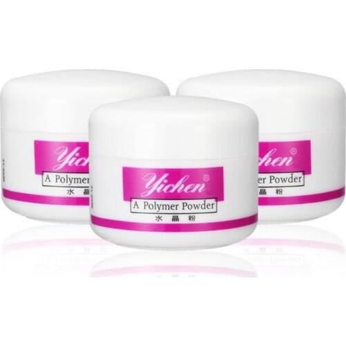 3D Nail Tip Acrylic Powder Nail Glitter Builder Clear Pink White Crystal Powder Manicure Salon Tools T0848