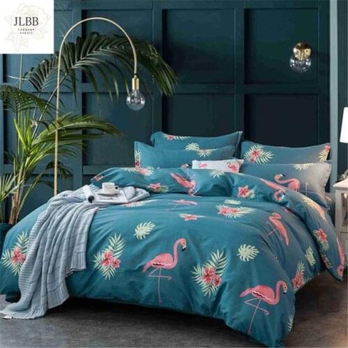 40Flamingo Pattern Bedding Multi-size Sheet Duvet Cover Pillowcase Single Piece Bedding Single Person Double Quilt Cover