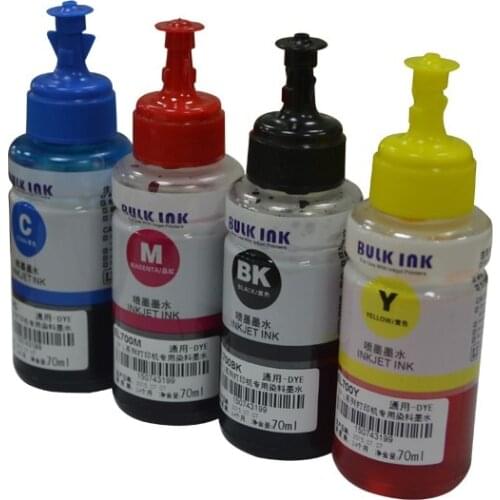 XIMO 4*70ML Bottled Refill Dye Ink for Epson ET-2500