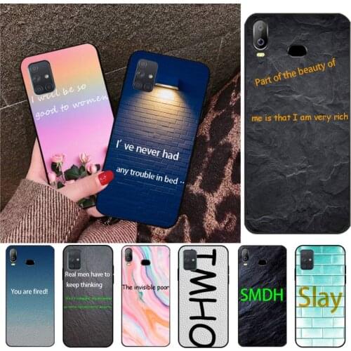 NBDRUICAI Putin Trump Marble Popular Popular Slogan Phone Cover For Samsung A10 A20 A30 A40 A50 A70 A71 A51 A6 A8 2018