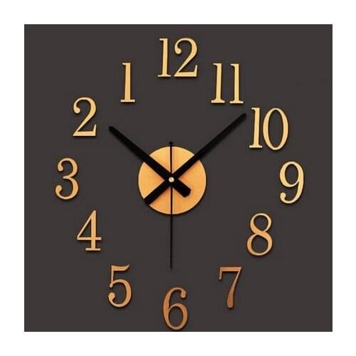 Digital decorative Reverse clock DIY wall stickers clockwise watches creative cute when reversing