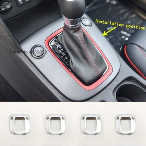 For Hyundai Kona Encino 2019 2018 ABS Matte Car gear shift knob frame panel Decoration Cover trim car styling Accessories 1pcs