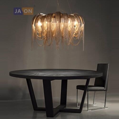 G9 led American Iron Aluminum Chain Gold Chrome LED Lamp LED Light.Pendant Lights.Pendant Lamp.Pendant light For Dinning Room
