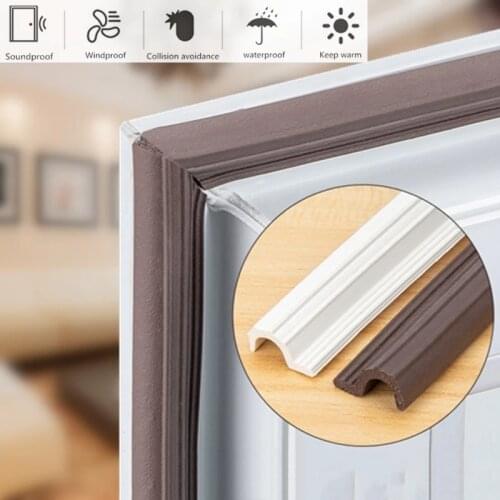 4M window sealing strip Self Adhesive Soundproof Foam Door gap Filler Seal tape Windproof Dust Stopper Hardware Accessories