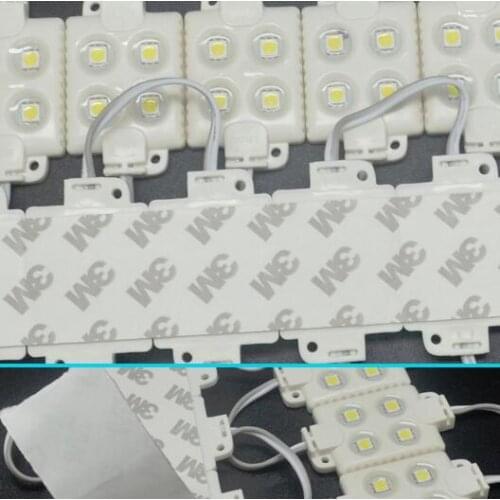 LED Injection 5050 4 LED Module 12V White Warm White Waterproof IP65 High Bright For Led Channel Letter Advertising Sign 100 pcs