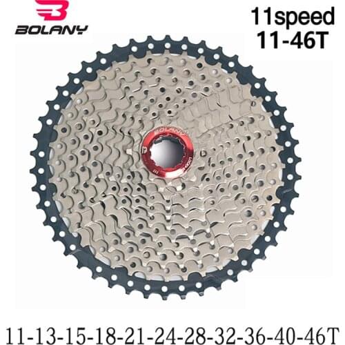 Bolany 11 speed cassette MTB 11V 11-46T 11-42T 11-36T mountain bike freewheel Wide Ratio ultralight bicycle flywheel compatible