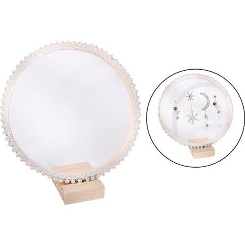 Lace Earring Stud Holder Stand Disc for Girls Women Lady Wedding Party