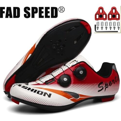 FAD SPEED New Unisex Bike Shoes Road Cycling Shoes Mtb Bicycle Shoes ultralight bicycle sneakers self-locking breathable Size 46
