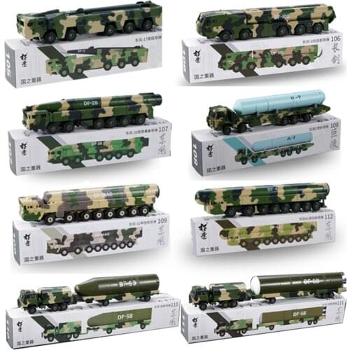 XCARTOYS 1/100DF-41 DF-5B DF-5 DF-31AG JL-2 DF-26 DF-100 DF-17 missile transporter/missile launcher Alloy military car model