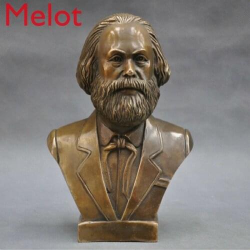 German Great Communist Carl Marx Bust Bronze Statue