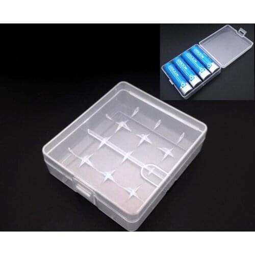 18350 Battery Case Holder 4x18650 Battery Storage Box Plastic 18500 CR123 Rechargeable Battery Hard Container for Power Bank